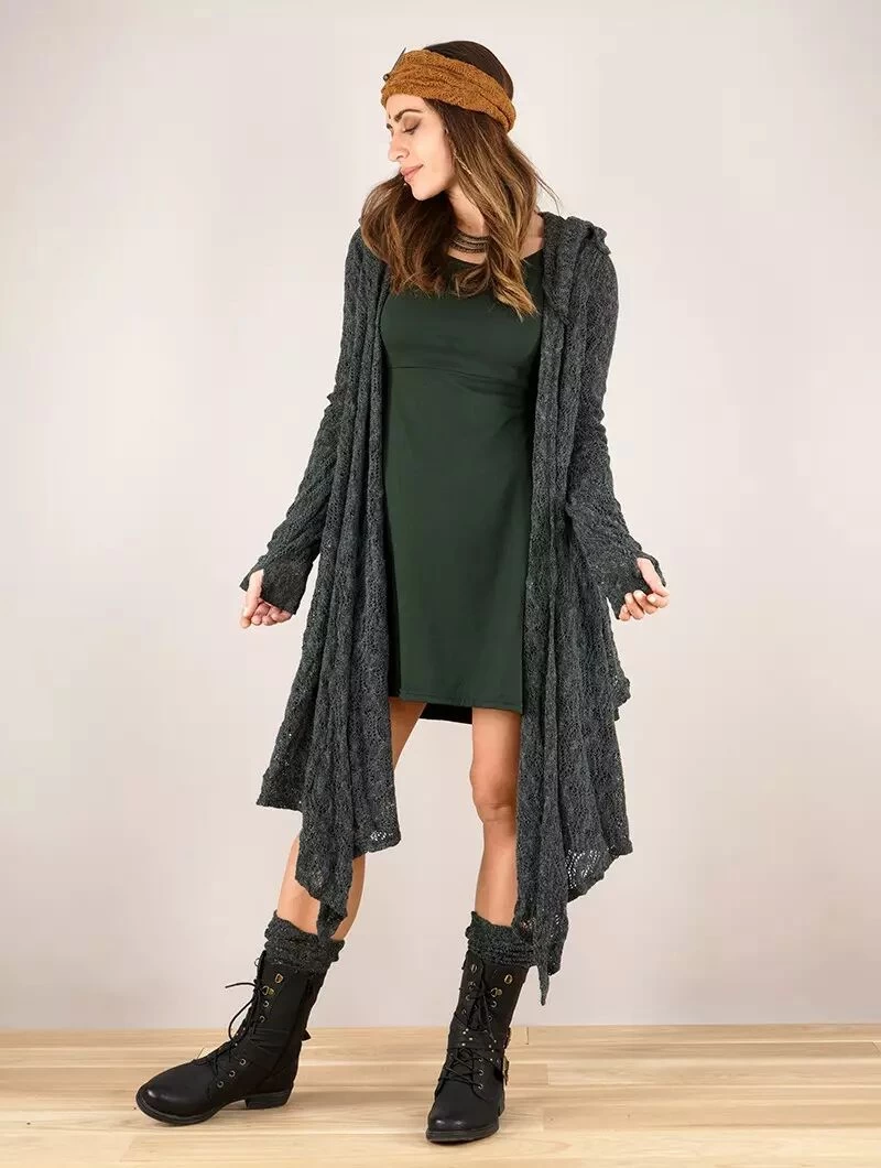 Bandeau En Crochet Avec Plume "Aikköoz", Rouille 4 Bandeau En Crochet Avec Plume "Aikköoz", Rouille – Image 4