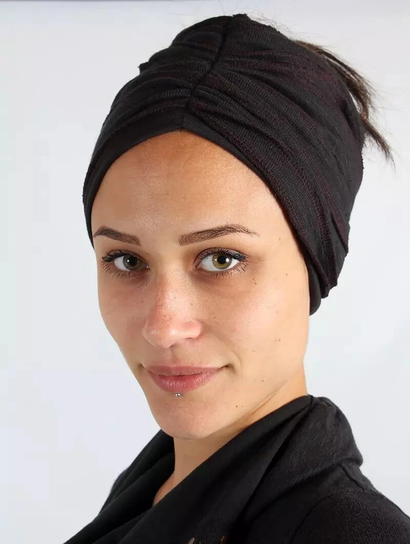 Bandeau "Slub Bandana", Noir 1 Bandeau "Slub Bandana", Noir