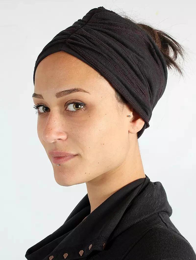 Bandeau "Slub Bandana", Noir 2 Bandeau "Slub Bandana", Noir – Image 2