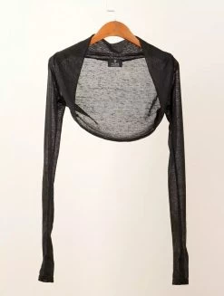 Boléro Semi Transparent "Ayläa", Noir -Magasin De Vêtements Pour Femmes bolero semi transparent aylaa noir p image 344642 grande