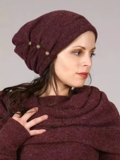 Bonnet à Perle "Aslany", Bordeaux