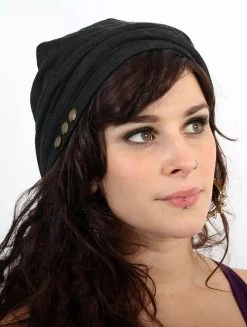 Bonnet "Turban Beanie", Noir