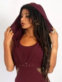 Brassière à Capuche "Yüzü", Bordeaux