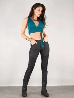 Brassière Crop Top Infinity "Wakiza", Bleu -Magasin De Vêtements Pour Femmes brassiere crop top infinity wakiza bleu p image 343908 grande