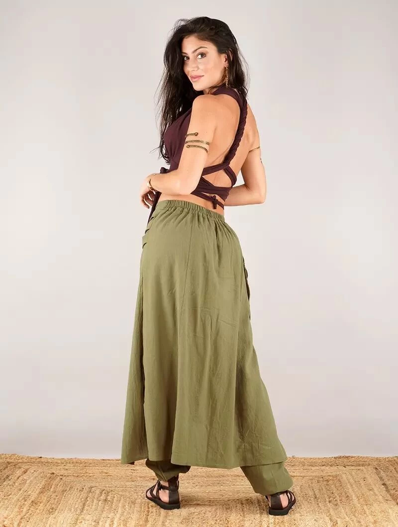 Brassière Crop Top Infinity "Wakiza", Marron Auburn 3 Brassière Crop Top Infinity "Wakiza", Marron Auburn – Image 3