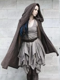 Cape à Capuche "Danae", Marron