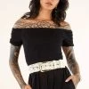 Ceinture De Taille En Crochet "Nelya", Beige
