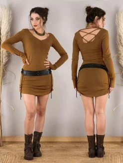 Ceinture En Simili Cuir Cloutée "Oleyäa", Noir -Magasin De Vêtements Pour Femmes ceinture en simili cuir cloutee oleyaa noir p image 333751 grande