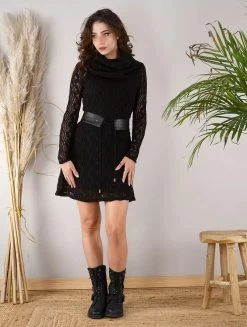 Ceinture En Simili Cuir Cloutée "Oleyäa", Noir -Magasin De Vêtements Pour Femmes ceinture oleyaa simili cuir noir p image 328158 grande