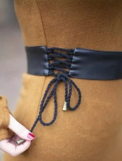 Ceinture "Oleyäa", Simili Cuir Noir -Magasin De Vêtements Pour Femmes ceinture oleyaa simili cuir noir p image 329639 grande