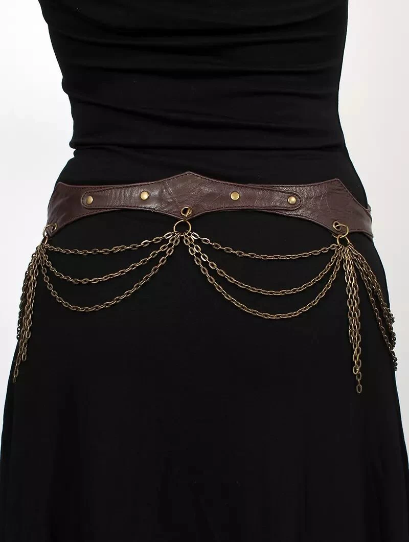 Ceinture "Shakti", Marron 4 Ceinture "Shakti", Marron – Image 4