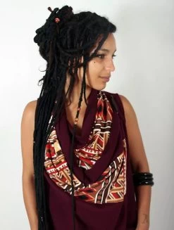 Châle Sans Manches Witch "Ayakii", Bordeaux -Magasin De Vêtements Pour Femmes chale sans manches witch ayakii bordeaux p image 341559 grande