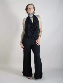 Combi Salopette Ample "Waïl", Noir -Magasin De Vêtements Pour Femmes combi salopette ample wail noir p image 320199 grande