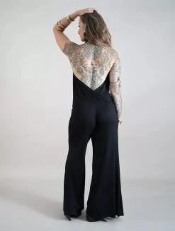 Combi Salopette Ample "Waïl", Noir -Magasin De Vêtements Pour Femmes combi salopette ample wail noir p image 320201 grande