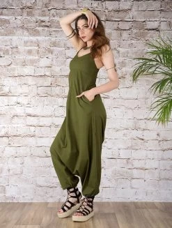 Combi-sarouel "Yahnaa", Vert Kaki -Magasin De Vêtements Pour Femmes combi sarouel yahnaa vert kaki p image 330364 grande