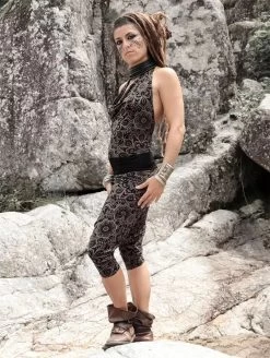 Combinaison-sarouel Imprimée "Bakelite Cosmic", Marron -Magasin De Vêtements Pour Femmes combinaison sarouel imprimee bakelite cosmic marron p image 339978 grande