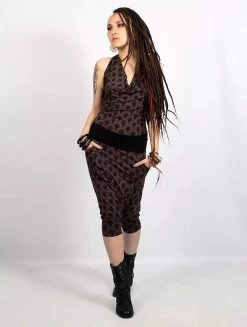 Combinaison-sarouel Imprimée "Bakelite Drop", Marron -Magasin De Vêtements Pour Femmes combinaison sarouel imprimee bakelite drop marron p image 341985 grande