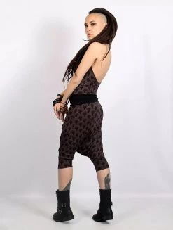 Combinaison-sarouel Imprimée "Bakelite Drop", Marron -Magasin De Vêtements Pour Femmes combinaison sarouel imprimee bakelite drop marron p image 341986 grande