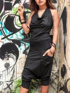 Combinaison-sarouel Imprimée "Bakelite Drop", Noir -Magasin De Vêtements Pour Femmes combinaison sarouel imprimee bakelite drop noir p image 341980 grande