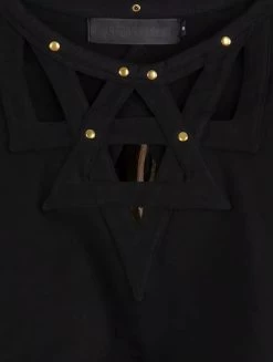 Crop Top à Manches Longues Et Dos Nu "Tacoma", Noir -Magasin De Vêtements Pour Femmes crop top a manches longues et dos nu tacoma noir p image 329978 grande