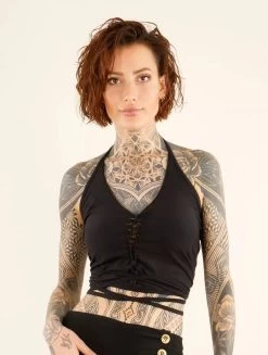 Crop Top "Afra", Noir