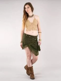 Crop Top En Crochet "Aema", Beige -Magasin De Vêtements Pour Femmes crop top en crochet aema beige p image 329025 grande