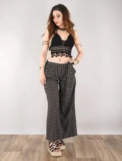 Crop Top En Crochet "Aema", Noir -Magasin De Vêtements Pour Femmes crop top en crochet aema noir p image 330098 grande