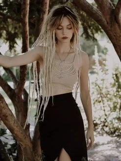 Crop Top En Crochet "Emea", Beige -Magasin De Vêtements Pour Femmes crop top en crochet emea beige p image 342720 grande