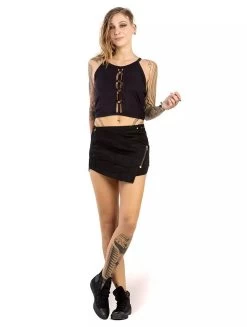 Crop Top Halter "Norwan", Noir -Magasin De Vêtements Pour Femmes crop top halter norwan noir p image 329913 grande