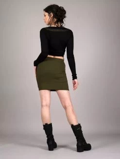 Crop Top Manches Longues "Irwaen Indie", Noir -Magasin De Vêtements Pour Femmes crop top manches longues irwaen indie noir p image 325761 grande