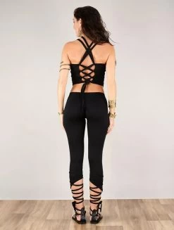 Crop Top Sans Manches "Moön", Noir -Magasin De Vêtements Pour Femmes crop top sans manches moon noir p image 337329 grande