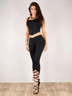 Crop Top Sans Manches "Moön", Noir -Magasin De Vêtements Pour Femmes crop top sans manches moon noir p image 337832 grande