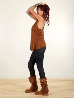 Débardeur Dos Nageur Imprimé "Yavana Floral Circuit", Caramel -Magasin De Vêtements Pour Femmes debardeur dos nageur imprime yavana floral circuit caramel p image 338280 grande