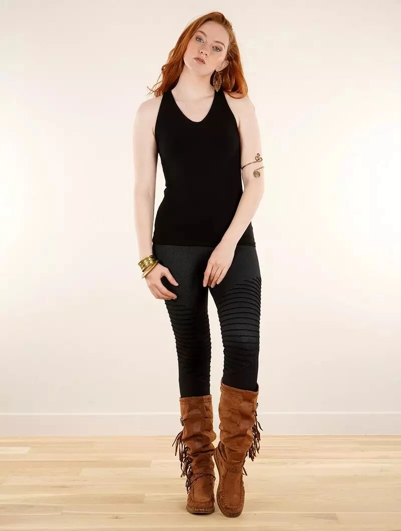 Débardeur Dos Nu "Heko", Noir 2 Débardeur Dos Nu "Heko", Noir – Image 2