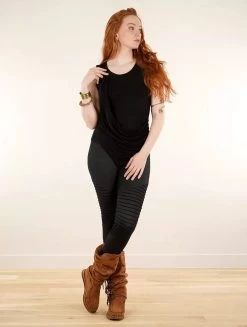 Débardeur Drapé "Kalamata", Noir -Magasin De Vêtements Pour Femmes debardeur kalamata noir p image 340085 grande