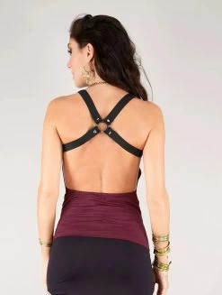 Débardeur "Katniss", Bordeaux