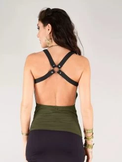 Débardeur "Katniss", Vert Kaki