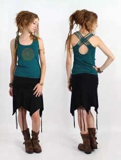 Débardeur "Sacred Geometry", Bleu -Magasin De Vêtements Pour Femmes debardeur sacred geometry bleu p image 339513 grande