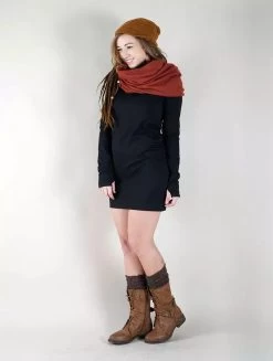 Écharpe Snood "Oöna", Terre De Sienne -Magasin De Vêtements Pour Femmes echarpe snood oona terre de sienne p image 324654 grande