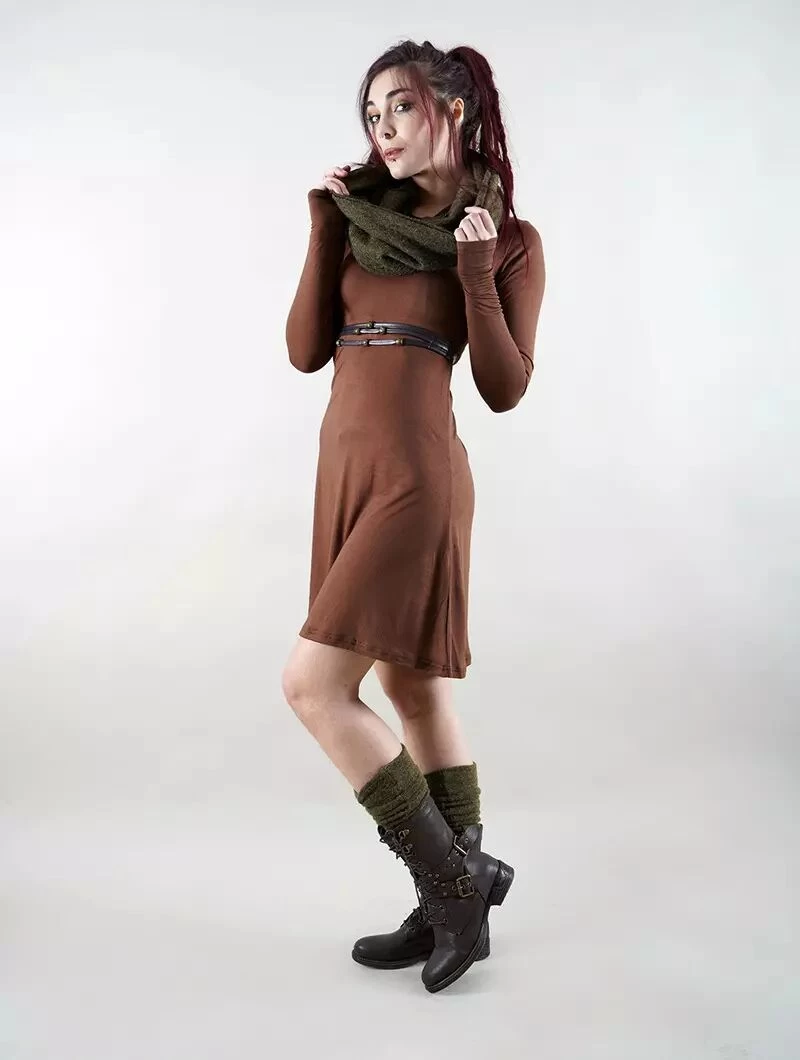 Écharpe Snood "Oöna", Vert Kaki 5 Écharpe Snood "Oöna", Vert Kaki – Image 5