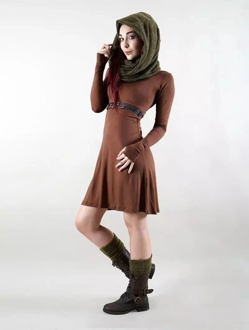 Écharpe Snood "Oöna", Vert Kaki 4 Écharpe Snood "Oöna", Vert Kaki – Image 4