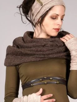 Écharpe Snood "Oöna", Marron