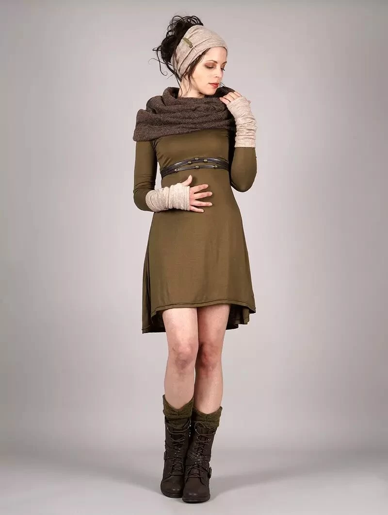 Écharpe Snood "Oöna", Marron 6 Écharpe Snood "Oöna", Marron – Image 6