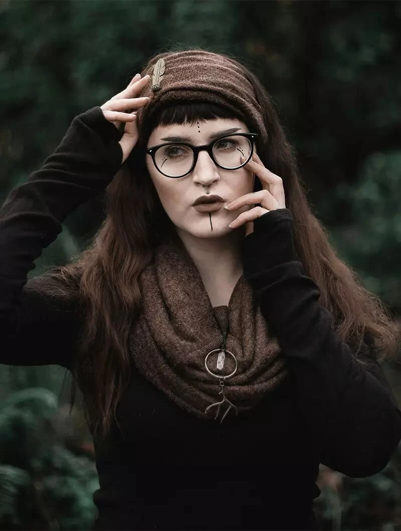 Écharpe Snood "Oöna", Marron 3 Écharpe Snood "Oöna", Marron – Image 3