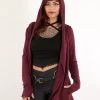 Gilet à Capuche "Dark", Bordeaux