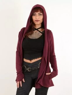 Gilet à Capuche "Dark", Bordeaux