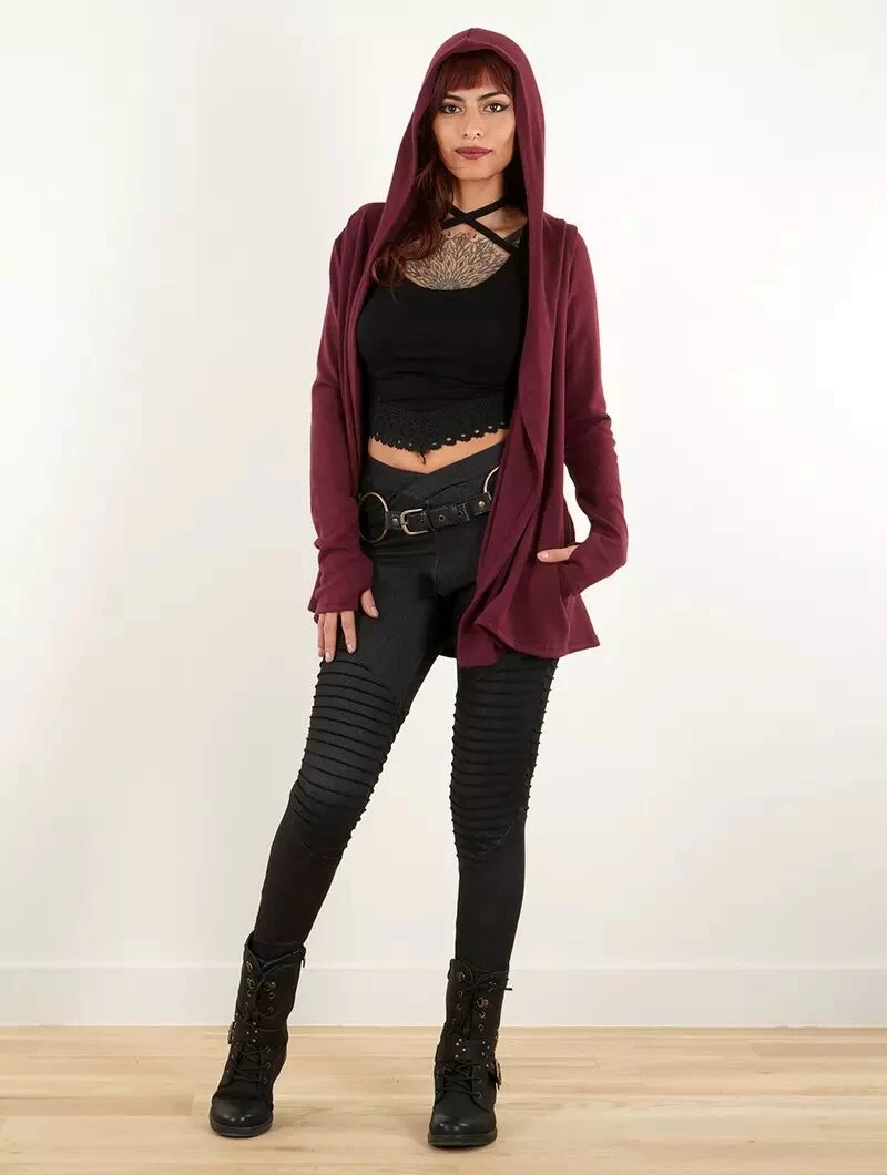 Gilet à Capuche "Dark", Bordeaux 5 Gilet à Capuche "Dark", Bordeaux – Image 5