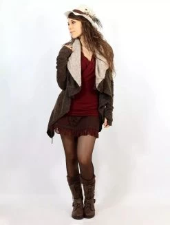 Gilet "Adrika", Marron Beige -Magasin De Vêtements Pour Femmes gilet adrika marron beige p image 340689 grande