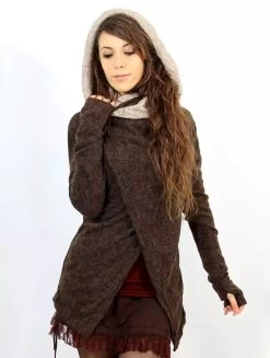 Gilet "Adrika", Marron Beige