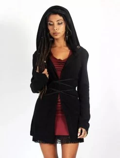 Veste à Capuche "Akwaä", Noir 11 Veste à Capuche "Akwaä", Noir -Magasin De Vêtements Pour Femmes gilet akwaa noir p image 333777 grande